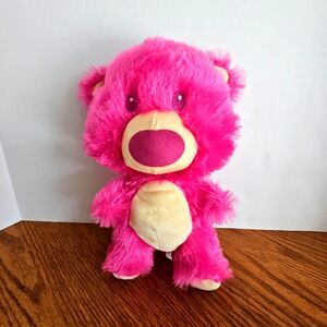 Goffa Bear Plush Hot Pink & Yellow 11 Inch Stuffed Animal Toy
